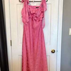 Trixxi Pink Satin Dress xl in like new condtion